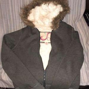 🍒🍒3/$20🍒🍒 OP Faux Fur Lined Hooded Sweater